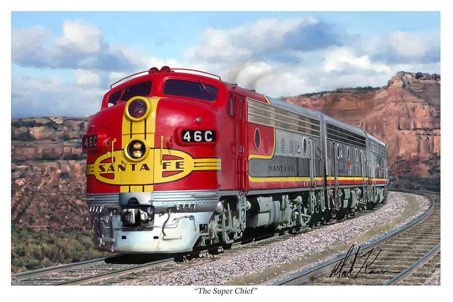 The Super Chief Painting by Mark Karvon