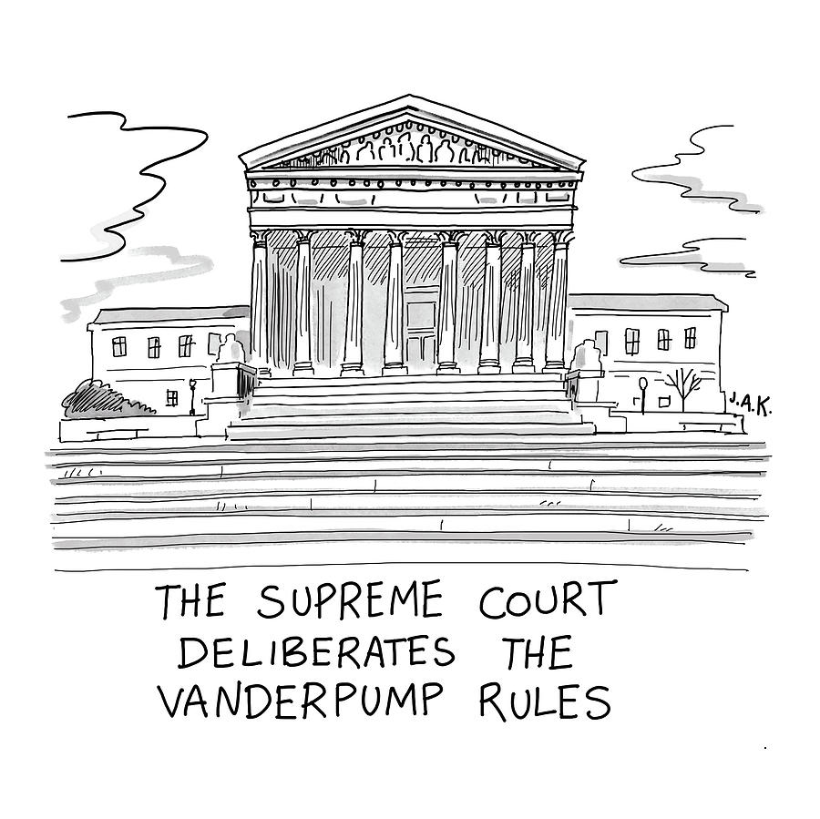 The Supreme Court Deliberates The Vanderpump Rules Drawing by Jason Adam Katzenstein