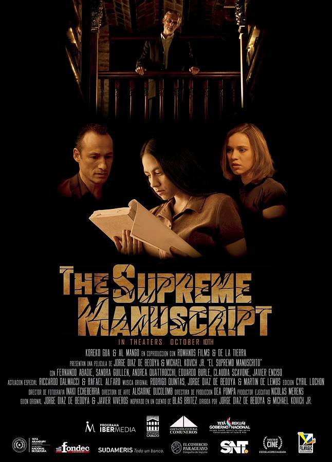 The Supreme Manuscript - Official English Movie Poster Digital Art by Fred Larucci