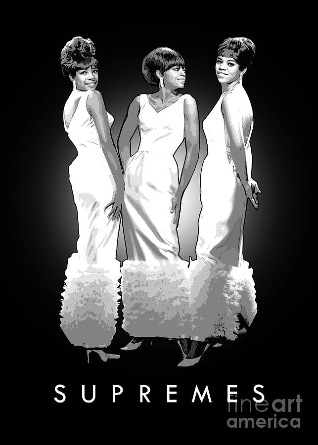 The Supremes Digital Art - The Supremes by Bo Kev