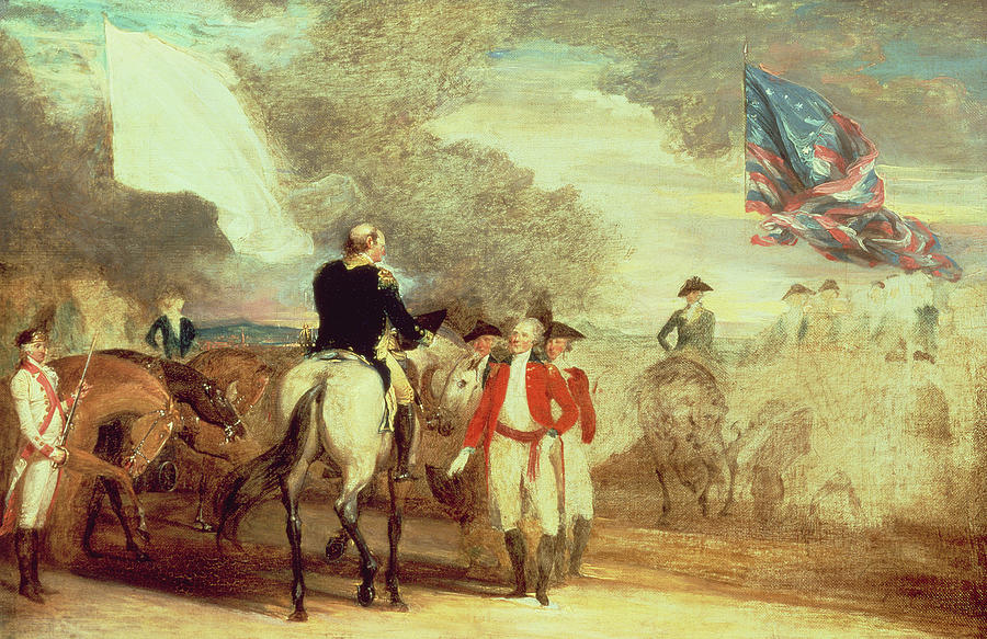 The Surrender of Cornwallis at Yorktown Painting by John Trumbull