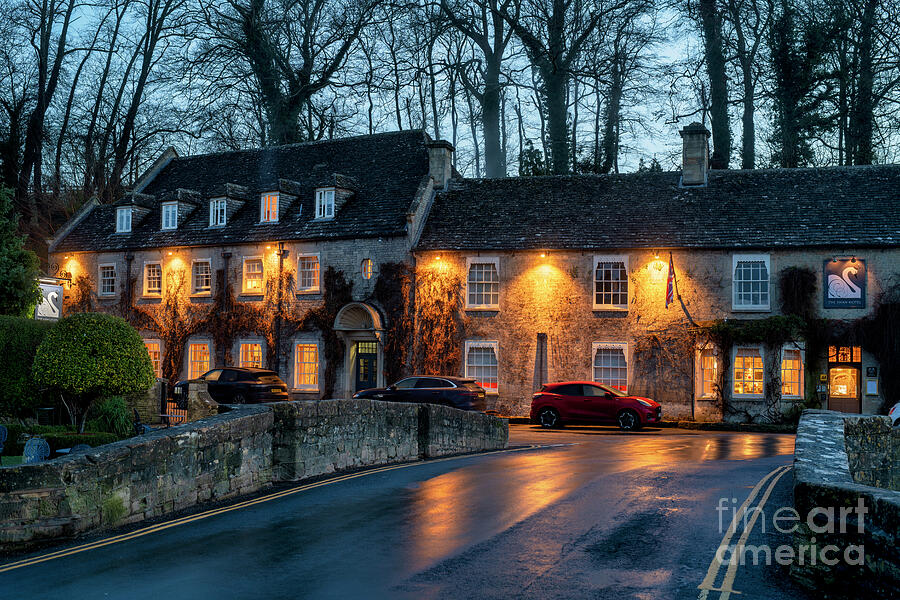 The Swan Hotel Bibury at Dawn in Winter Photograph by Tim Gainey The Swan Hotel Bibury at Dawn in Winter Photograph by Tim Gainey