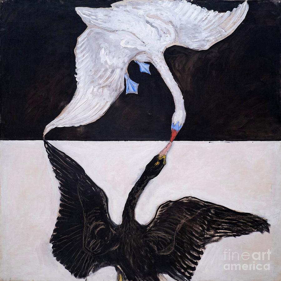 The Swan, No. 01, Group IX-SUW Painting by Hilma af Klint