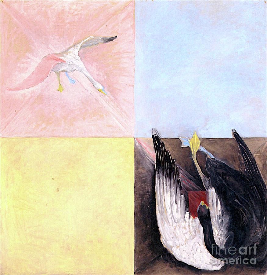 The Swan, No. 04, Group IX-SUW Painting by Hilma af Klint