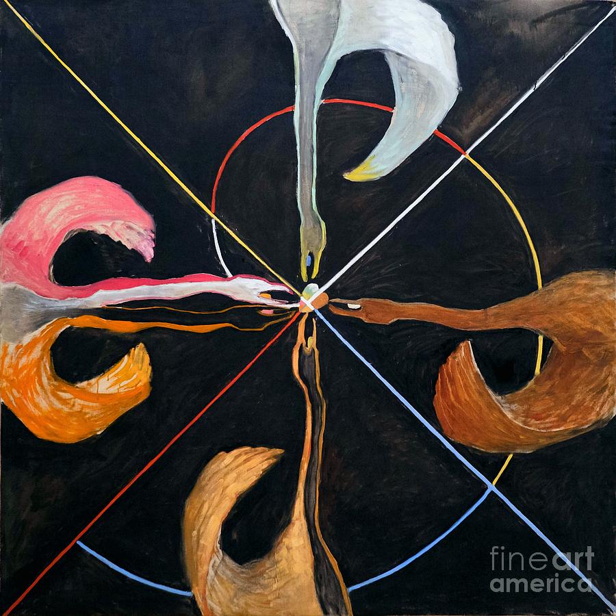 The Swan, No. 07, Group IX-SUW Painting by Hilma af Klint