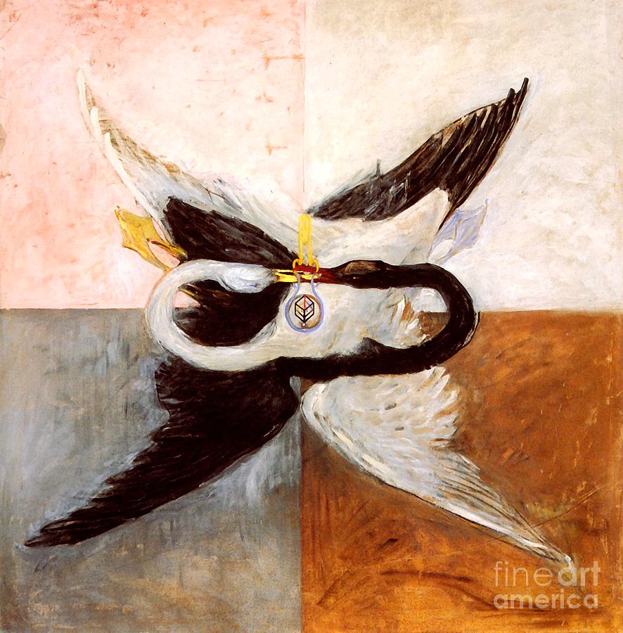 The Swan, No. 24, Group IX-SUW, 1915 Painting by Hilma af Klint