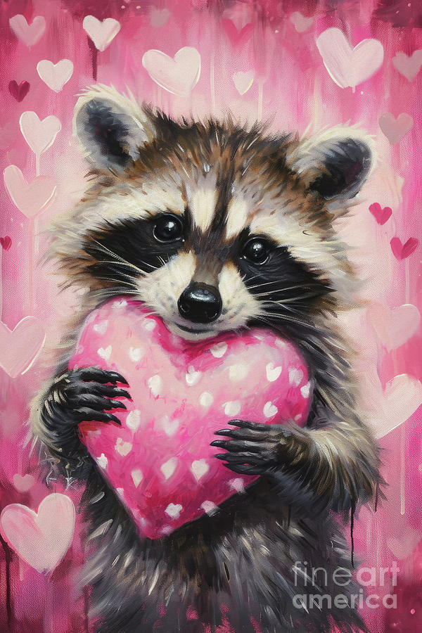 The Sweetest Little Valentine Painting by Tina LeCour