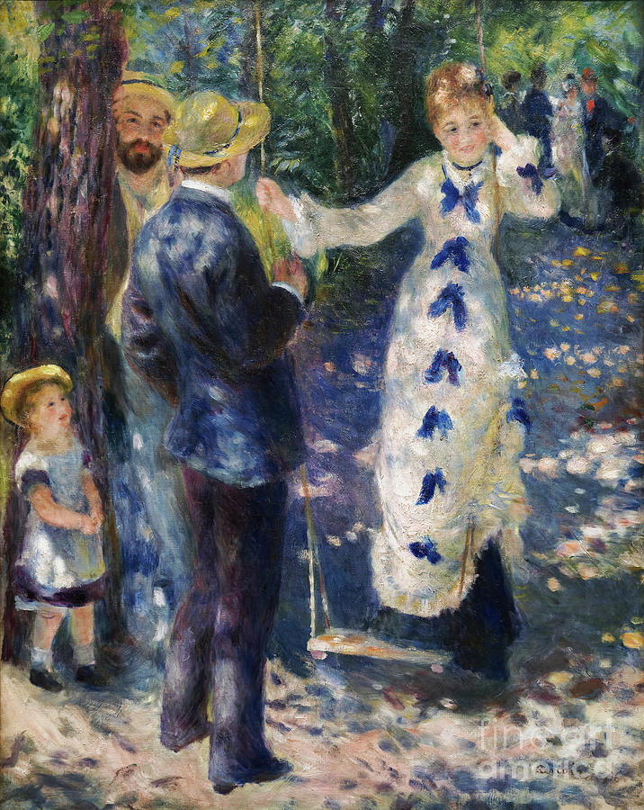 The Swing - Remastered Painting by Pierre-Auguste Renoir - Fine Art America