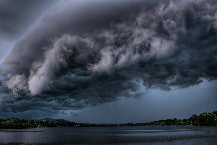 The Swirling Clouds Over Lake Wausau Photograph by Dale Kauzlaric