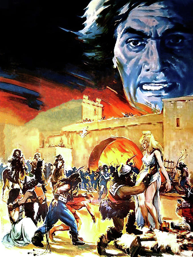 Vintage Painting - The Sword and the Conqueror, 1961, movie poster paint by Jean-Claude Ghirardi by Movie World Posters
