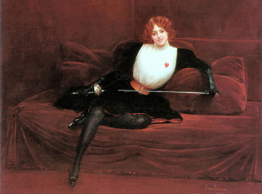 The Swordswoman Painting by Jean Beraud