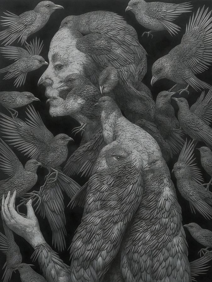 The Symphony of the Avian Muse Digital Art by Samuel HUYNH The Symphony of the Avian Muse Digital Art by Samuel HUYNH