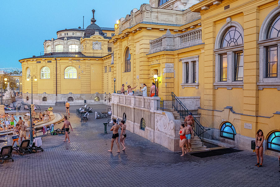 The Szechenyi Medicinal Bath 2 Photograph by Dubi Roman