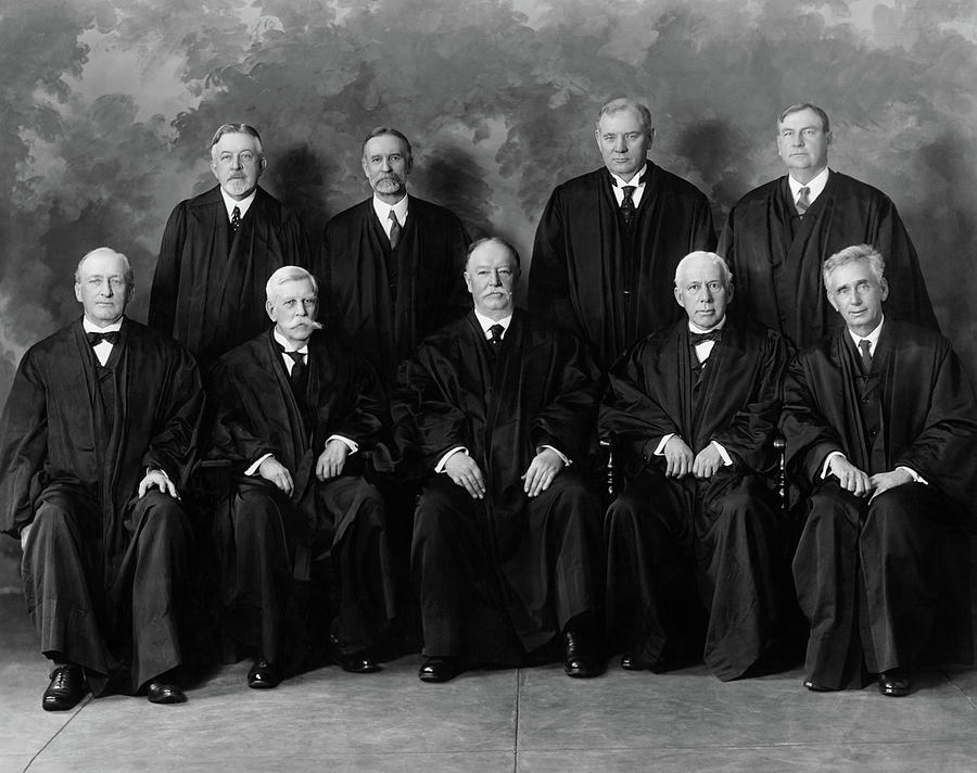 The Taft Court - Supreme Court Group Portrait - 1925 Photograph by War Is Hell Store