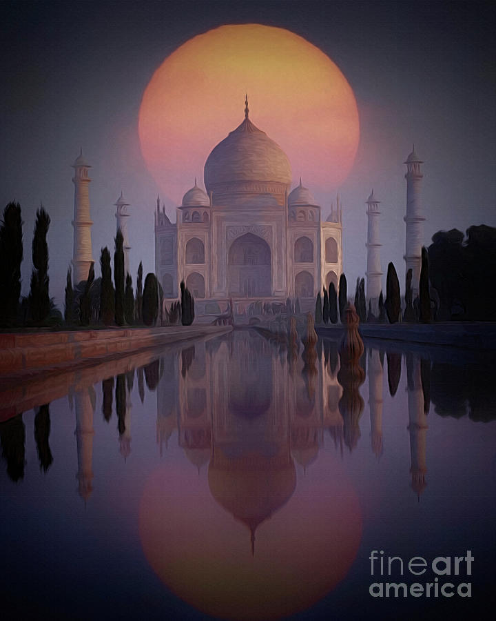 The Taj Mahal Digital Art by Edmund Nagele FRPS
