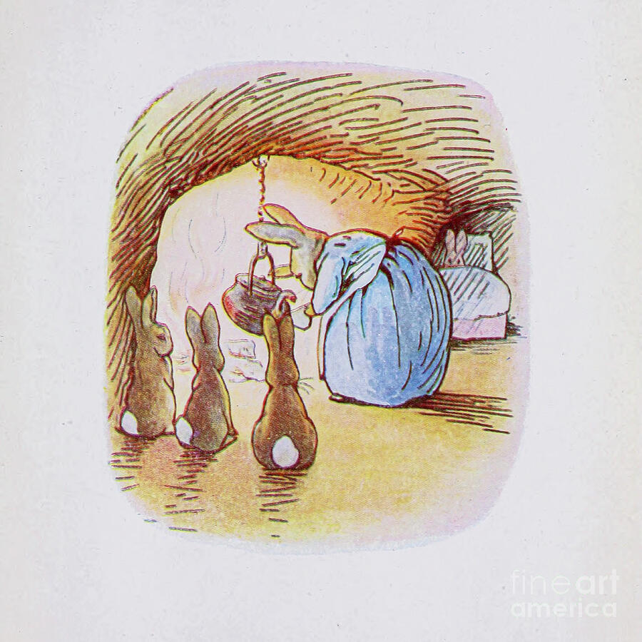 Peter Rabbit Painting - The Tale of Peter Rabbit ab36 by Historic Illustrations