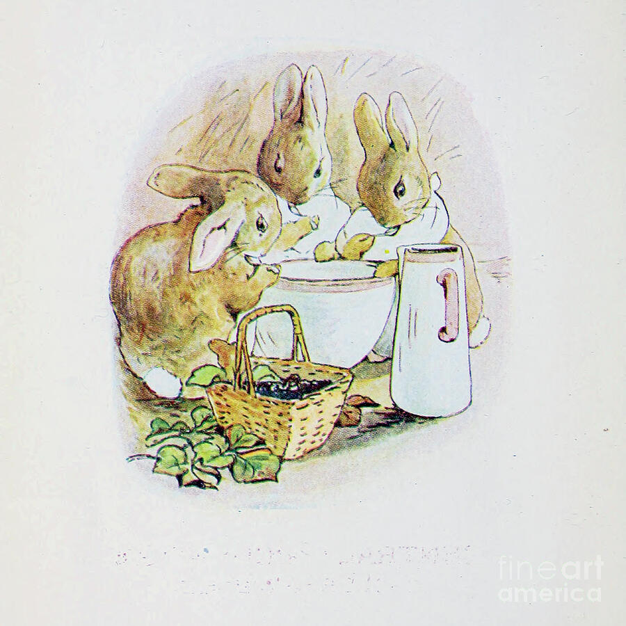 Peter Rabbit Painting - The Tale of Peter Rabbit ab37 by Historic Illustrations