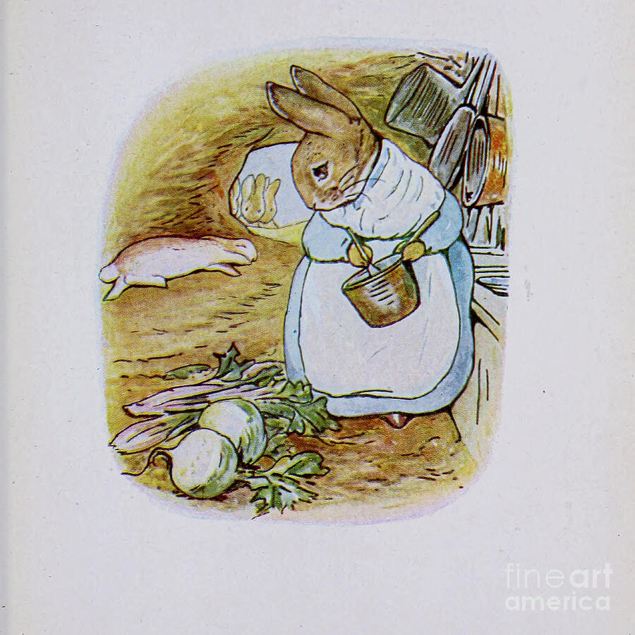 Peter Rabbit Painting - The Tale of Peter Rabbit ab39 by Historic Illustrations