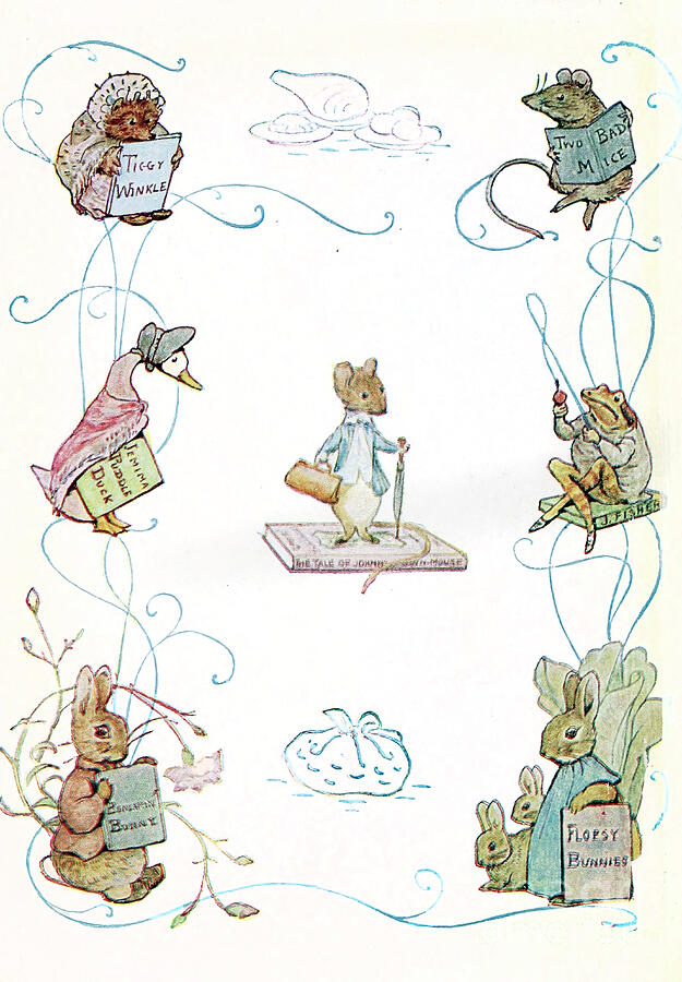 Peter Rabbit Painting - The Tale of Peter Rabbit ab40 by Historic Illustrations