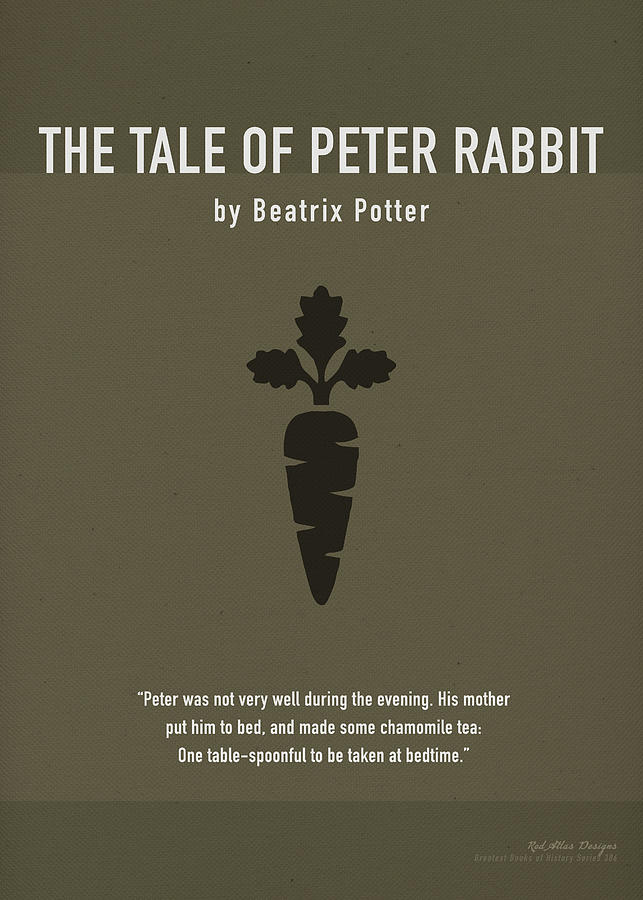 The Tale Of Peter Rabbit Mixed Media - The Tale of Peter Rabbit by Beatrix Potter Greatest Books Ever Art Print Series 386 by Design Turnpike