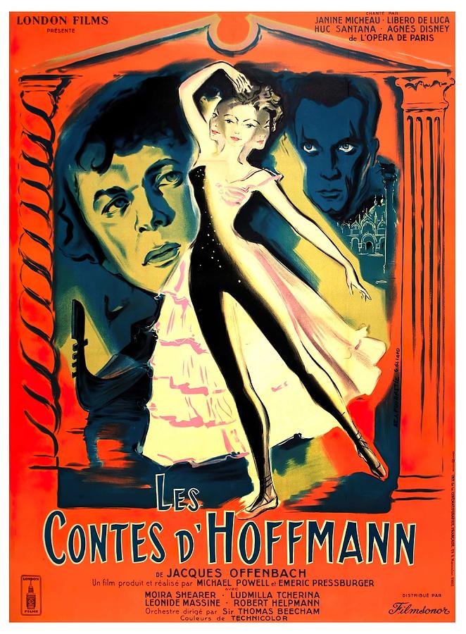 The Tales of Hoffman, 1951 - art by Georges Allard Mixed Media by Movie World Posters