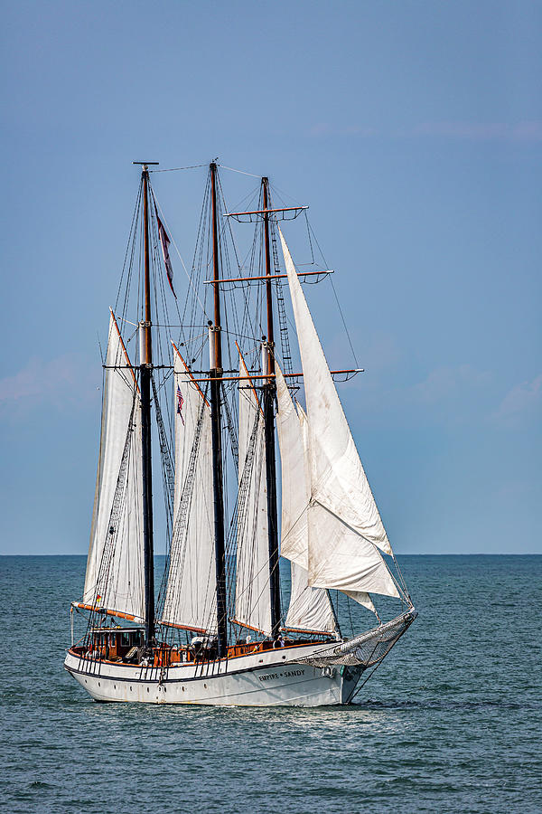 Boat Photograph - The Tall Ship Empire Sandy by Dale Kincaid
