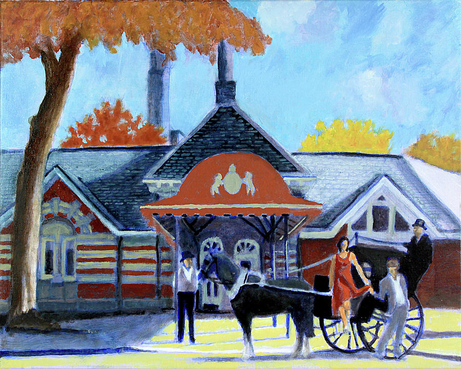 The Tavern On The Green Painting by David Zimmerman