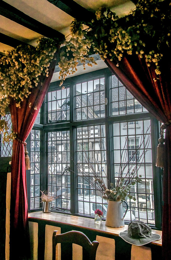 The Tearoom Window, Stratford-Upon-Avon Photograph by Marcy Wielfaert