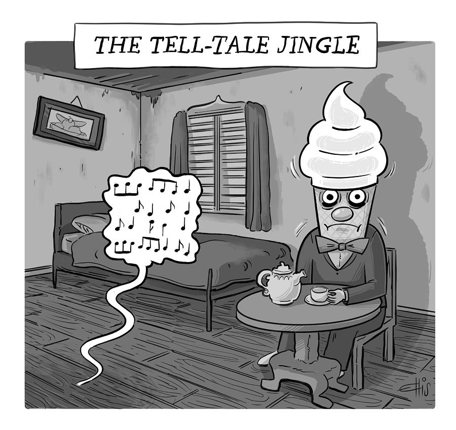 The Tell Tale Jingle Drawing by Ellis Rosen