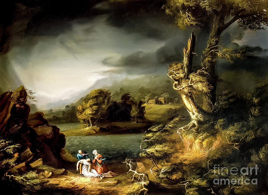 The Tempest by Thomas Cole 1826 Painting by Thomas Cole
