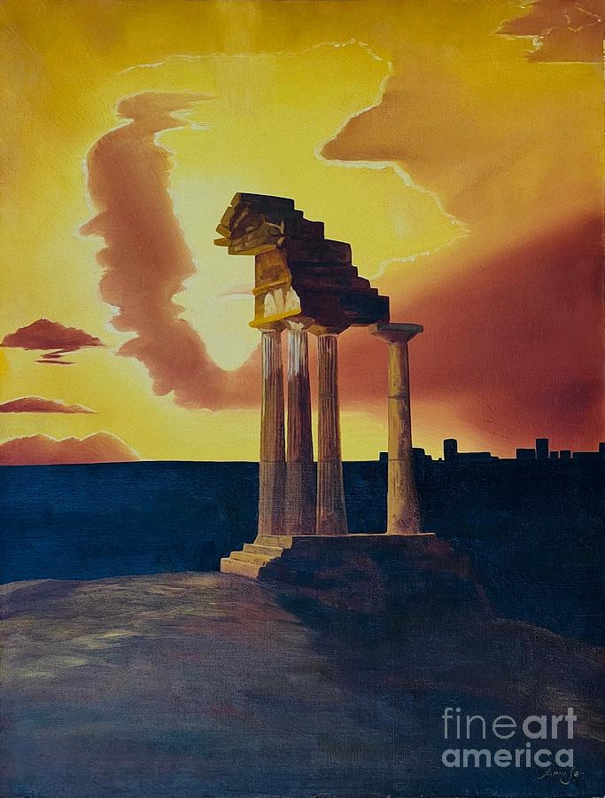 The Temple of Dioscuri Painting by AnnaJo Vahle