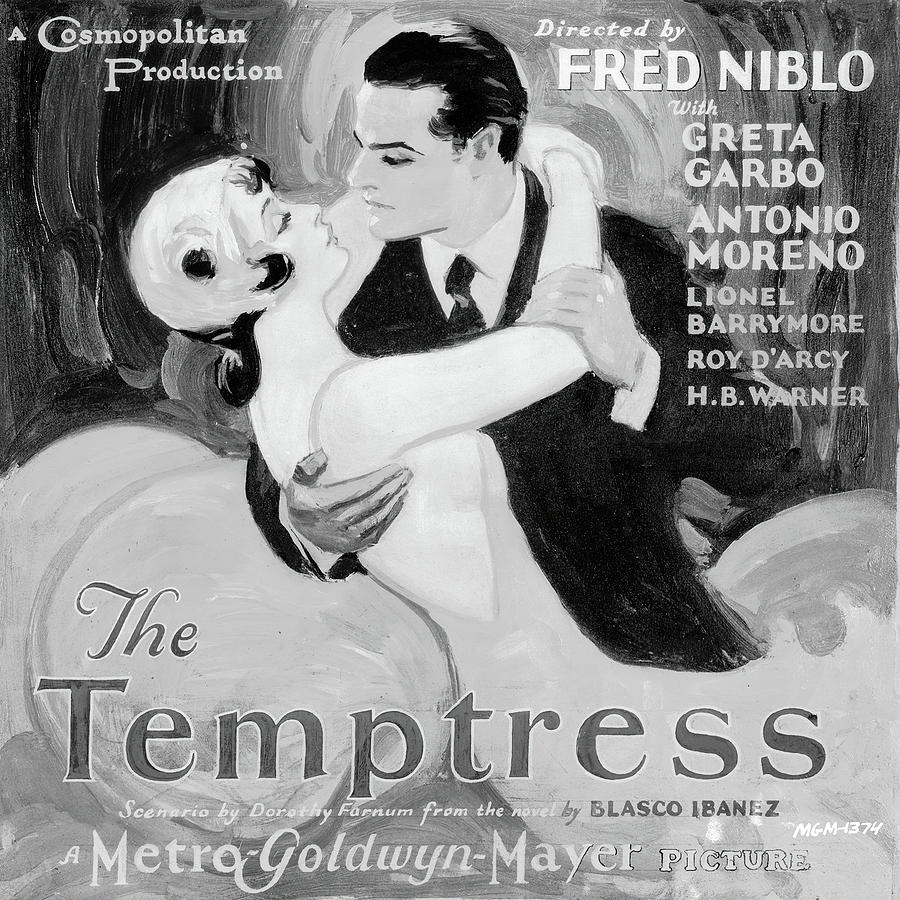 The Temptress, with Greta Garbo, 1926 Mixed Media by Movie World Posters