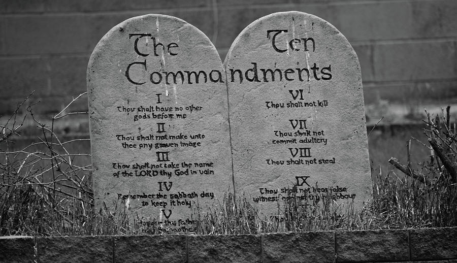 The Ten Commandments Photograph by Sarah Frye - Fine Art America