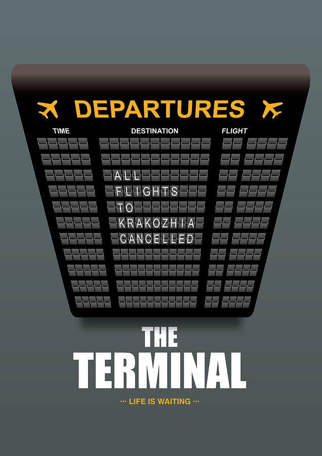 Tom Hanks Digital Art - The Terminal - Alternative Movie Poster by Movie Poster Boy