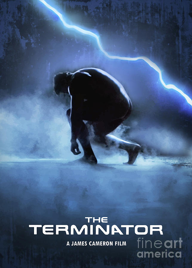 The Terminator Digital Art - The Terminator by Bo Kev