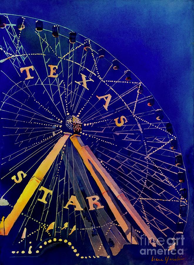Ferris Wheel Painting - The Texas Star JPhoto by Liana Yarckin