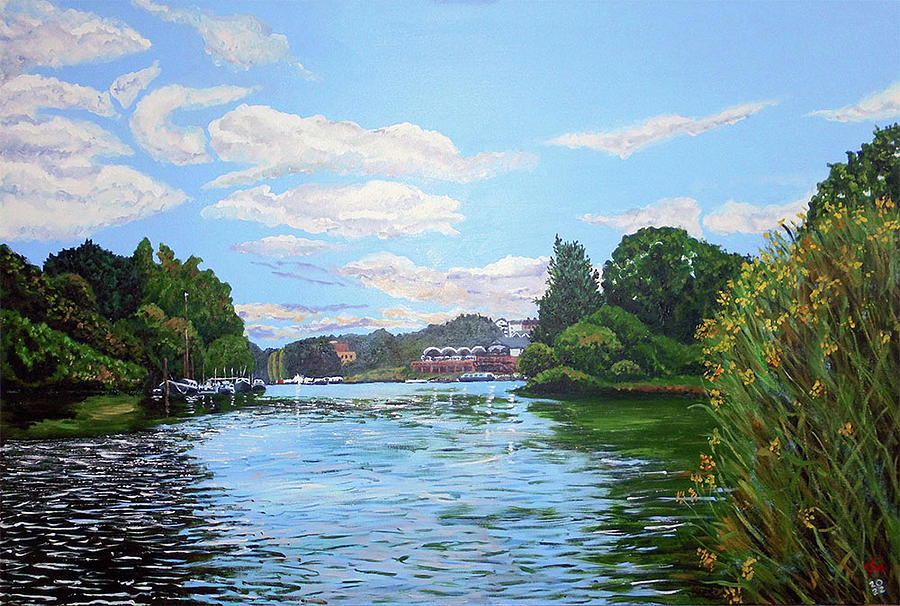 The Thames by Richmond, London, UK Painting by Francisco Gutierrez