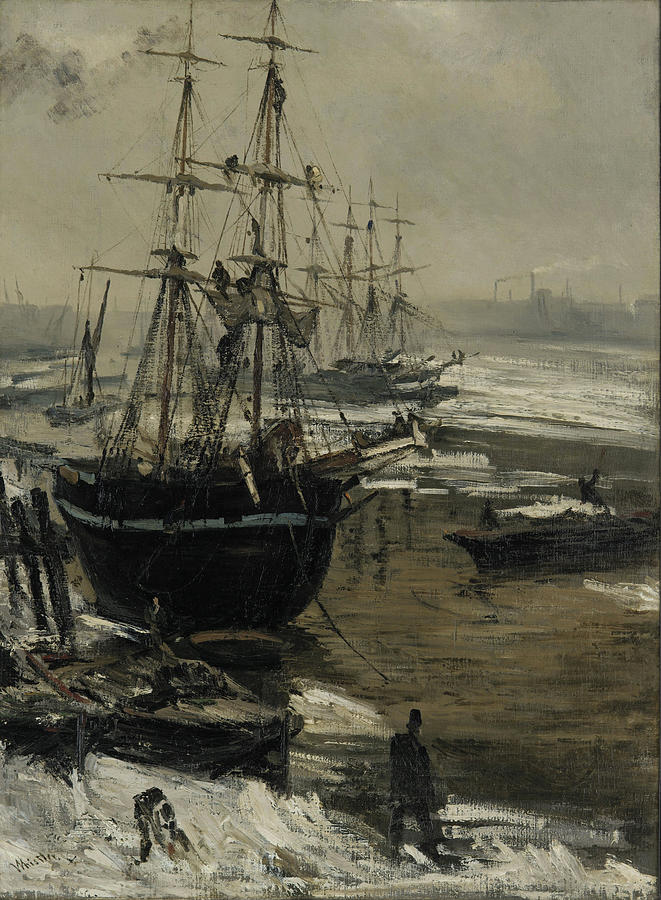 The Thames In Ice Painting