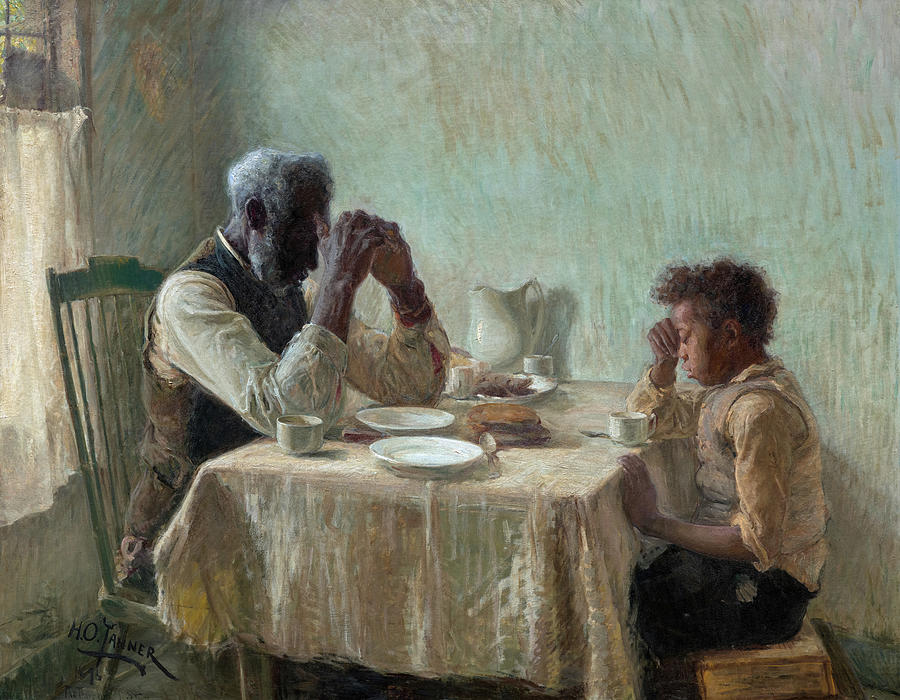 Henry Ossawa Tanner Painting - The Thankful Poor, c. 1894 by Henry Ossawa Tanner
