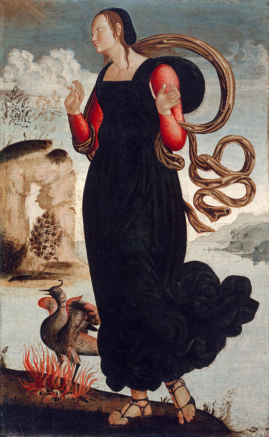 The Theological Virtues. Hope Painting by Umbrian Painter