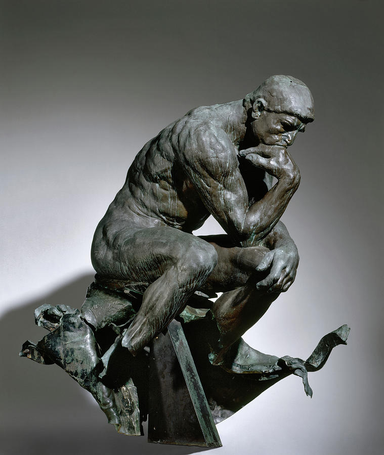 Auguste Rodin Painting - The Thinker, 1880-1881 by Auguste Rodin