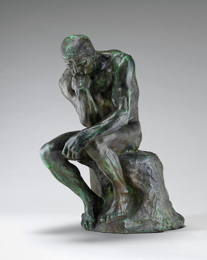 Auguste Rodin Painting - The Thinker, 1880-1901 by Auguste Rodin