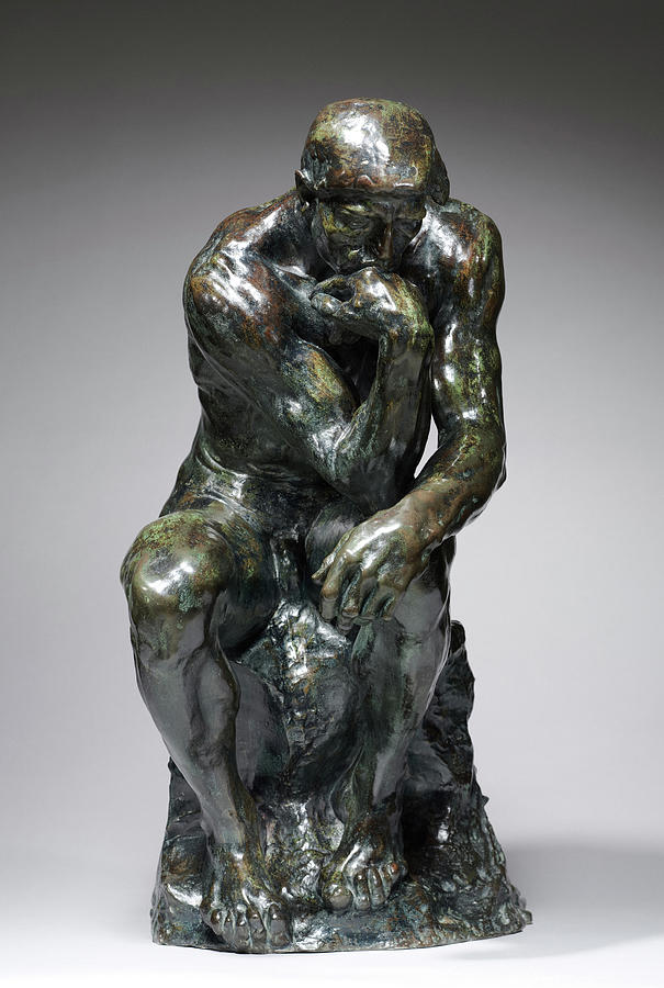 Auguste Rodin Painting - The Thinker, 1880 by Auguste Rodin