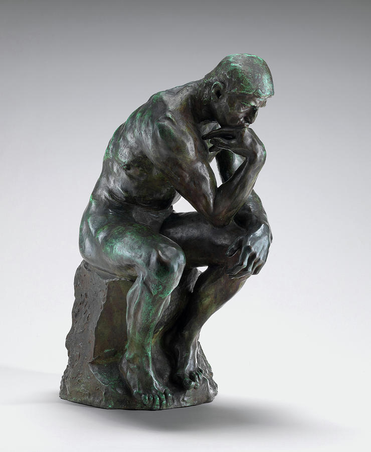 Auguste Rodin Painting - The Thinker, Model 1880, Cast 1901 by Auguste Rodin