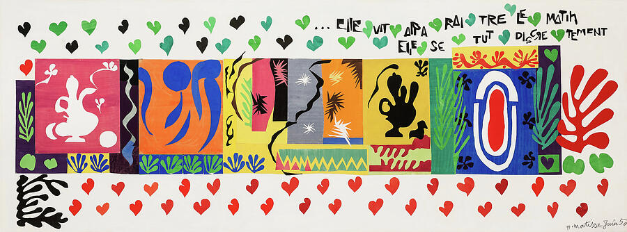 The Thousand and One Nights, Arabian Nights - Collage of paper cut-outs by Henri Matisse Mixed Media by Henri E B Matisse The Thousand and One Nights, Arabian Nights - Collage of paper cut-outs by Henri Matisse Mixed Media by Henri E B Matisse