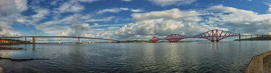 The Three Bridges of Queensferry Photograph by Micah Offman