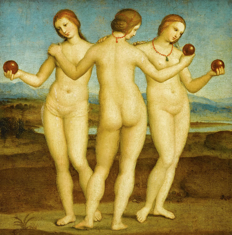 Raphael Painting - The Three Graces, 1505 by Raphael