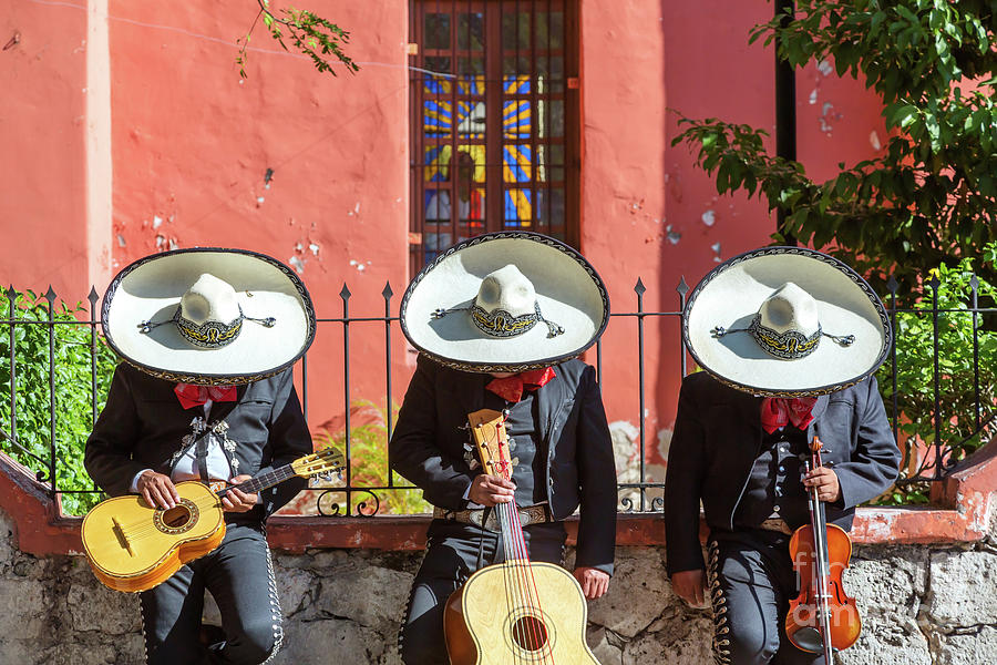 The three Mariachis, Mexico Photograph by Matteo Colombo