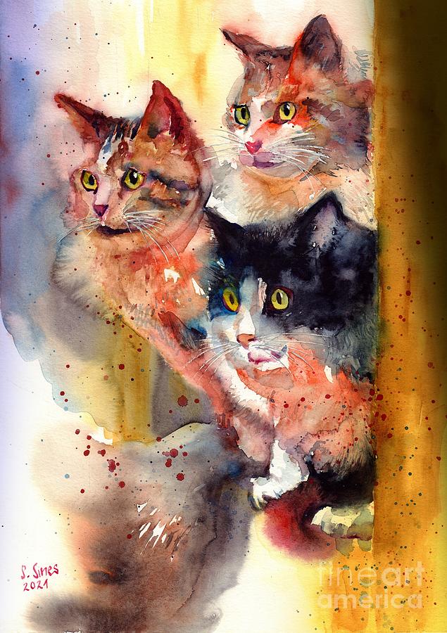 Nature Painting - The Three Of Us by Suzann Sines