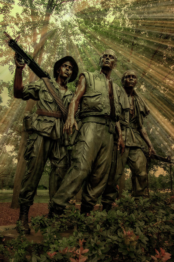 The Three Servicemen Photograph by Jim Painter